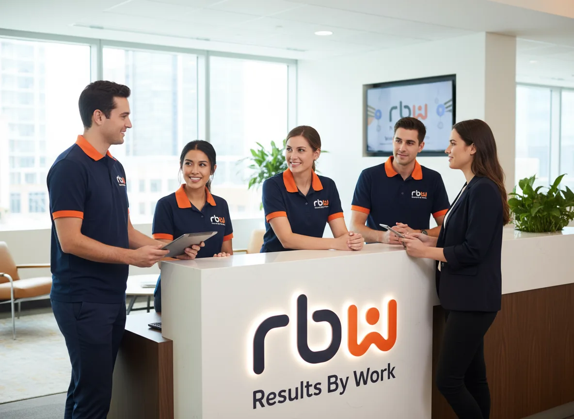 Equipe RBW Grupo na recepção